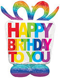 Airloonz Happy Birthday To You Present 50" Foil Balloon