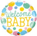 Welcome Baby Dots Round (D)