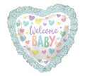 Welcome Baby Lace Heart Balloon (28 Inch)