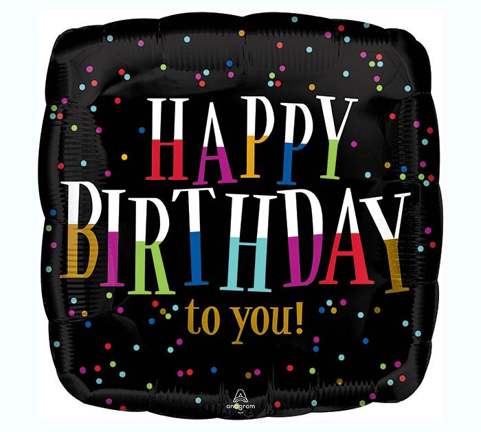 Happy Birthday To You! Square Balloon (18 Inch)