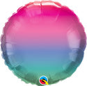 Ombre Round Foil Balloons