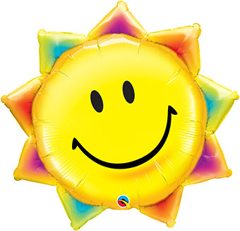 Large Smiling Sunshine Shape Balloon