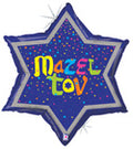 Mazel Tov Holographic Balloon