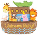 Welcome baby! Noah's Ark Balloon (D)