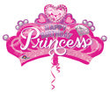 Happy Birthday Princess Gem Crown Floating Column