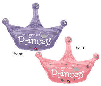 Happy Birthday Purple Princess Crown