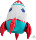 Air-Filled Rocket Ship Table Balloon (21 Inch)