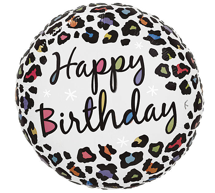 Sassy Safari Birthday Leopard Print Balloon (18 Inch)