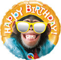 Funny Smiling Chimp Birthday