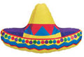 Sombrero with Fringe Blue Balloon (34 Inch)