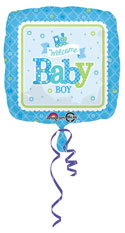 Welcome Square Baby Balloon