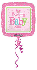 Welcome Square Baby Balloon